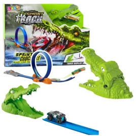 tor-samochodowy-katapulta-wyrzutnia-krokodyl-lean-toys