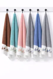 reczniki-z-haftem-70x140-cm-miekkie-rozne-kolory-6-sztuk-haft-kwiaty-01