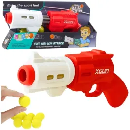 pistolet-bron-na-miekkie-kulki-piankowe-xgun-czerwony-6-szt-lean-toys