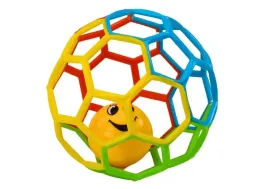 gumowa-pilka-z-grzechotka-dzwoneczkiem-dla-niemowlaka-kolorowa-lean-toys