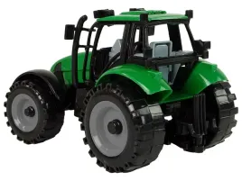 traktor-ideal-farm-zielony-czerwony-otwierana-maska-lean-toys