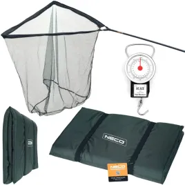 duzy-zestaw-wedkarski-podbierak-karpiowy-mata-karpiowa-waga-wedkarska