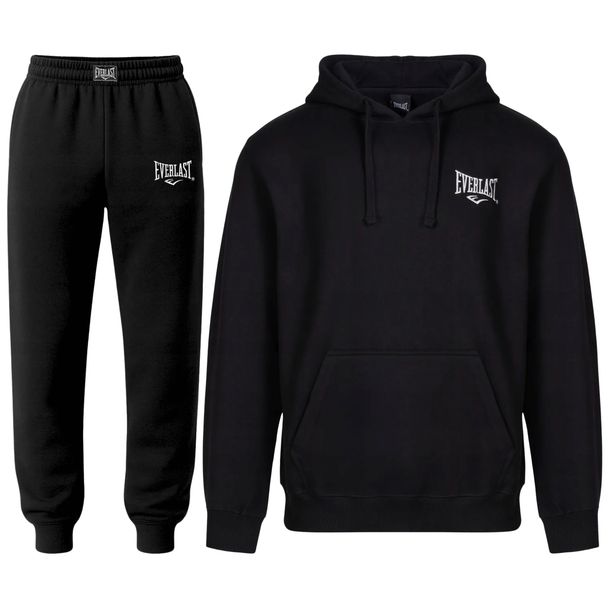 Everlast dres męski komplet dresowy spodnie bluza bawełna XL czarny