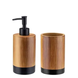 zestaw-lazienkowy-wc-do-lazienki-dozownik-mydla-kubek-brazowy-komplet-2w1