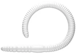 libra-lures-przyneta-guma-flex-worm-95cm-001-white-kryl-1szt