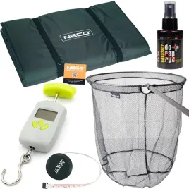 duzy-zestaw-wedkarski-podbierak-mata-karpiowa-waga-odkazacz-miarka