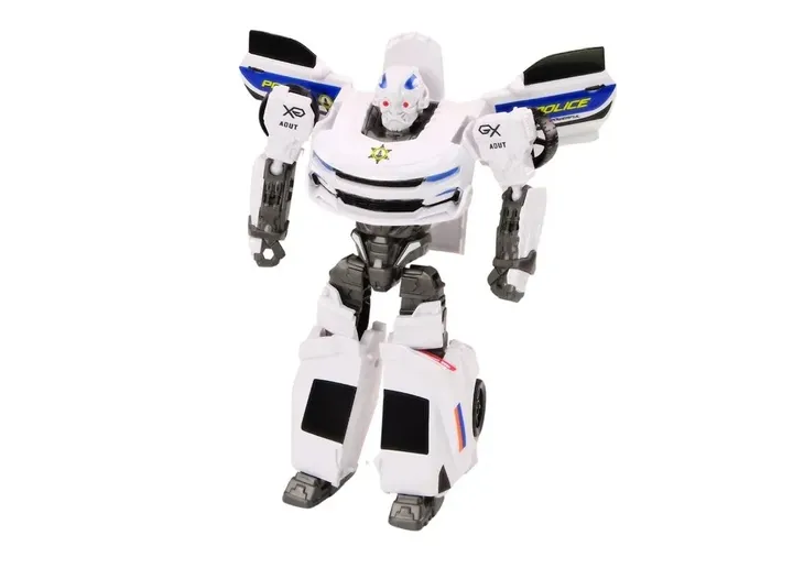 auto-robot-2w1-transformacja-samochod-policyjny-bialy-lean-toys-marka-lean-toys