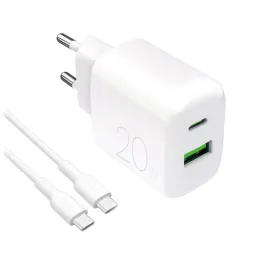 ladowarka-sieciowa-usb-a-usb-c-20w-z-kablem-usb-c-1-2m-biala-puro