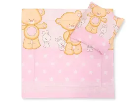 posciel-do-wozka-z-wypelnieniem-kolderka-i-poduszka-mis-przytulanka-rozow