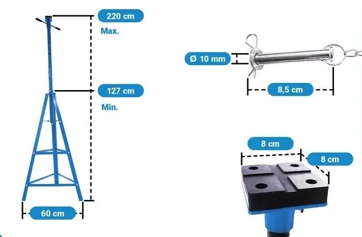 podpora-kobylka-2t-niebieska-stan-nowy