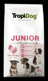 tropidog-premium-junior-small-and-medium-breeds-losos-z-ryzem-8kg-tropidog