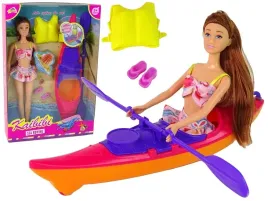 zestaw-lalka-akcesoria-kajak-rozowy-lean-toys