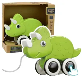 dinozaur-zabawka-do-ciagniecia-na-sznurku-piszczalka-eko-zielony-lean-toys