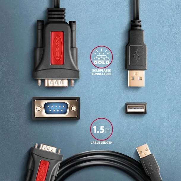 axagon-usb-serial-active-adapter-or-ads-1psn-axagon-dlugosc-0-15-m