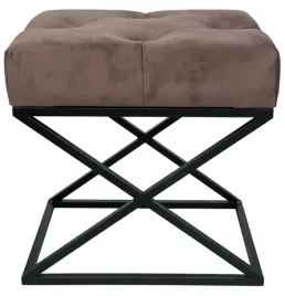 lawka-pufa-tapicerowana-loft-brazowy-czarny-modo