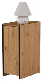 waski-stolik-nocny-narrow-dab-artisan-czarny-szafka-nocna-szerokosc-25cm