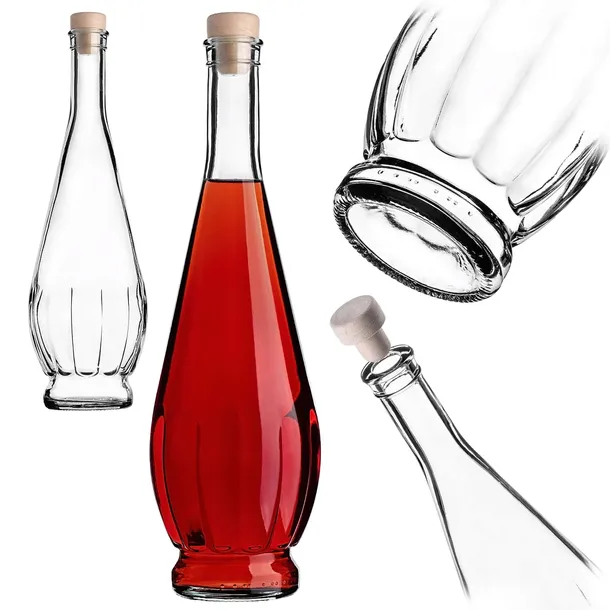 BUTELKA SZKLANA ICONA 750 ml 0,75L NA WINO NALEWKI SOKI LIKIER SOK + KOREK