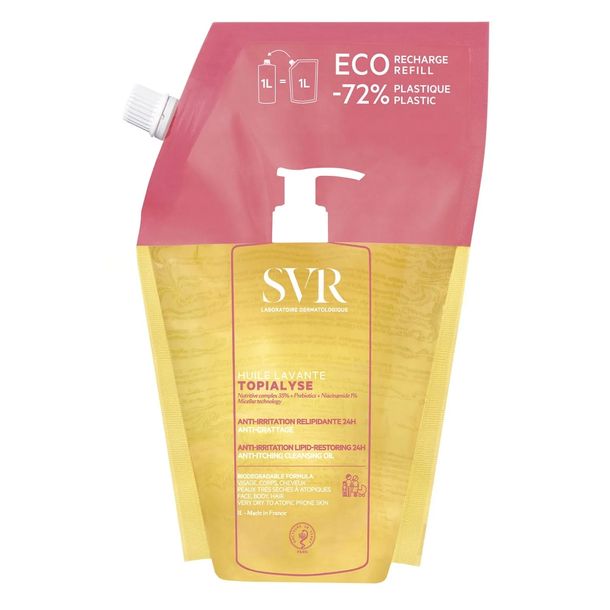 SVR TOPIALYSE Huile Lavante Olejek Micelarny Do Mycia REFILL 1L