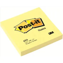 bloczek-samoprzylepny-post-it-76x76mm-kanarkowy-zolty-654-100kart-3m-pos