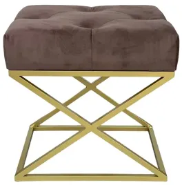 lawka-pufa-tapicerowana-loft-brazowy-zloty-modo
