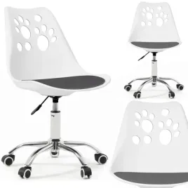 ergonomiczny-fotel-obrotowy-krzeslo-biurowe-dla-dzieci-bialo-szare-bauerkra