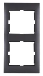 sigma-ramka-podwojna-pionowa-grafit-mat-r-2dv-gr
