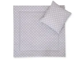 posciel-do-wozka-z-wypelnieniem-kolderka-i-poduszka-biale-grochy-na-szary