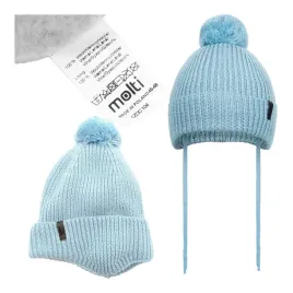 czapka-zimowa-dziecieca-z-pomponem-ciepla-chlopieca-wiazana-merino-46-48