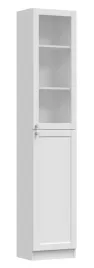 witryna-w40-2h-pafos-40cm-2-drzwi-1-szyba-szafka-regal-ksiazki-biala