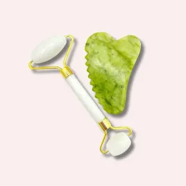 zestaw-roller-do-masazu-twarzy-dwustronny-karbowany-kamien-gua-sha