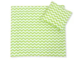 posciel-do-wozka-z-wypelnieniem-kolderka-i-poduszka-chevron-zielony-bobon