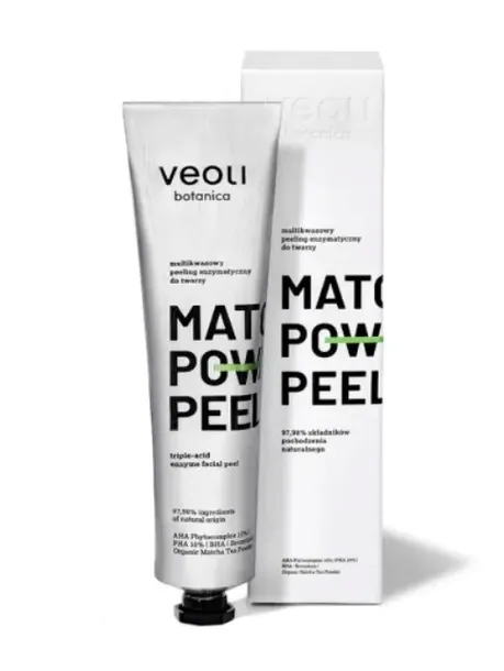 VEOLI BOTANICA Matcha Power Peeling Multikwasowy Peeling Enzymatyczny -75ml