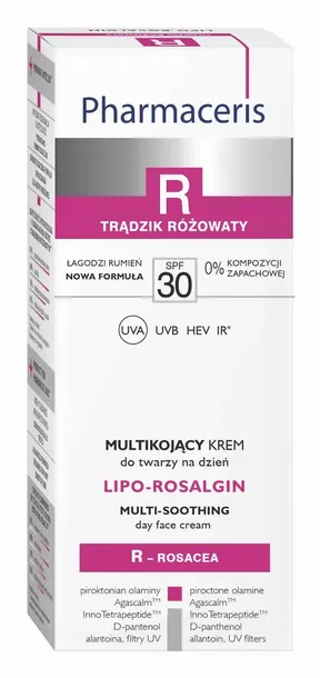 PHARMACERIS R Lipo-Rosalgin Krem na trądzik różowaty SPF30 30 ml