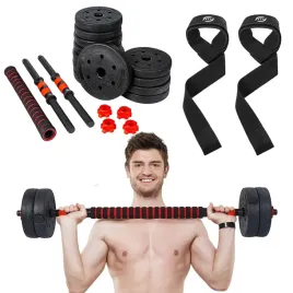 hantle-regulowane-sztanga-bitumiczne-20kg-paski-treningowe-martwy-ciag