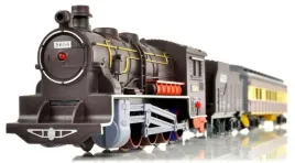 kolejka-fenfa-parowoz-wagony-pasazerskie-tory