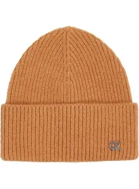 calvin-klein-czapka-damska-welniana-brazowa