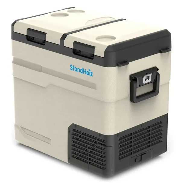 LODÓWKA KOMPRESOROWA 55L TURYSTYCZNA PRZENOŚNA 60W 12V 24V 230V POJEMNA
