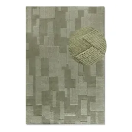 dywan-welniany-do-salonu-190x280cmzielony-tkany-recznie-z-efektem-3d