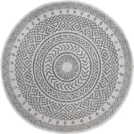 dywan-okragly-na-taras-160cm-plasko-tkany-szaro-kremowy-wzor-mandala