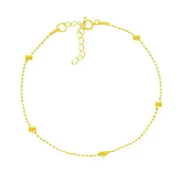 bransoletka-kuleczki-4mm-diamentowana-na-noge-srebro-925-zlocone
