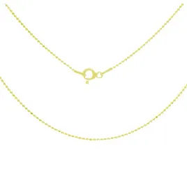 lancuszek-srebrny-zlocony-40cm-diamentowane-kuleczki-srebro-925
