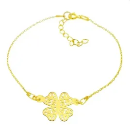 azurowa-koniczynka-bransoletka-srebro-925-zlocone