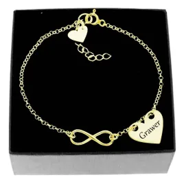 serce-infinity-bransoletka-grawer-srebro-zlocone