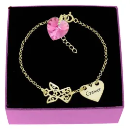 bransoletka-srebrna-zlocona-aniolek-i-serce-grawer-swarovski-srebro-925