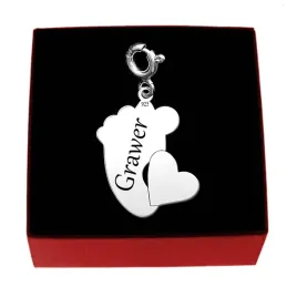 zawieszka-srebrna-stopka-i-serce-z-grawerem-charms-wisiorek-srebro-925