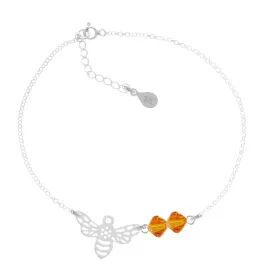 bransoletka-srebrna-pszczolka-i-kr-swarovski-bicone-srebro-925