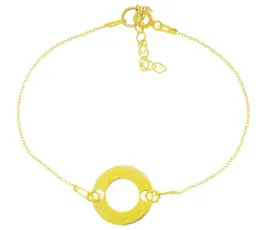 bransoletka-srebrna-zlocona-kolko-ring-celebrytka-srebro-925