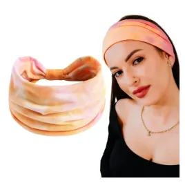 opaska-do-wlosow-pomaranczowa-turban-na-glowe-szeroka-ombre-mila-w-dotyku