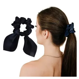 gumka-do-wlosow-granatowa-z-kokarda-zamszowa-dluga-apaszka-lekka-i-wygodna