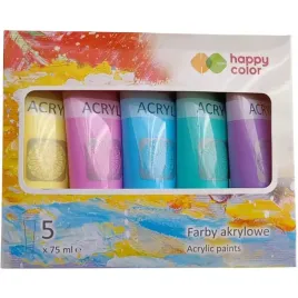 farba-akrylowa-5-kol-x-75ml-mix-pastelowy-ha-7370-0075-mixpas-happy-color